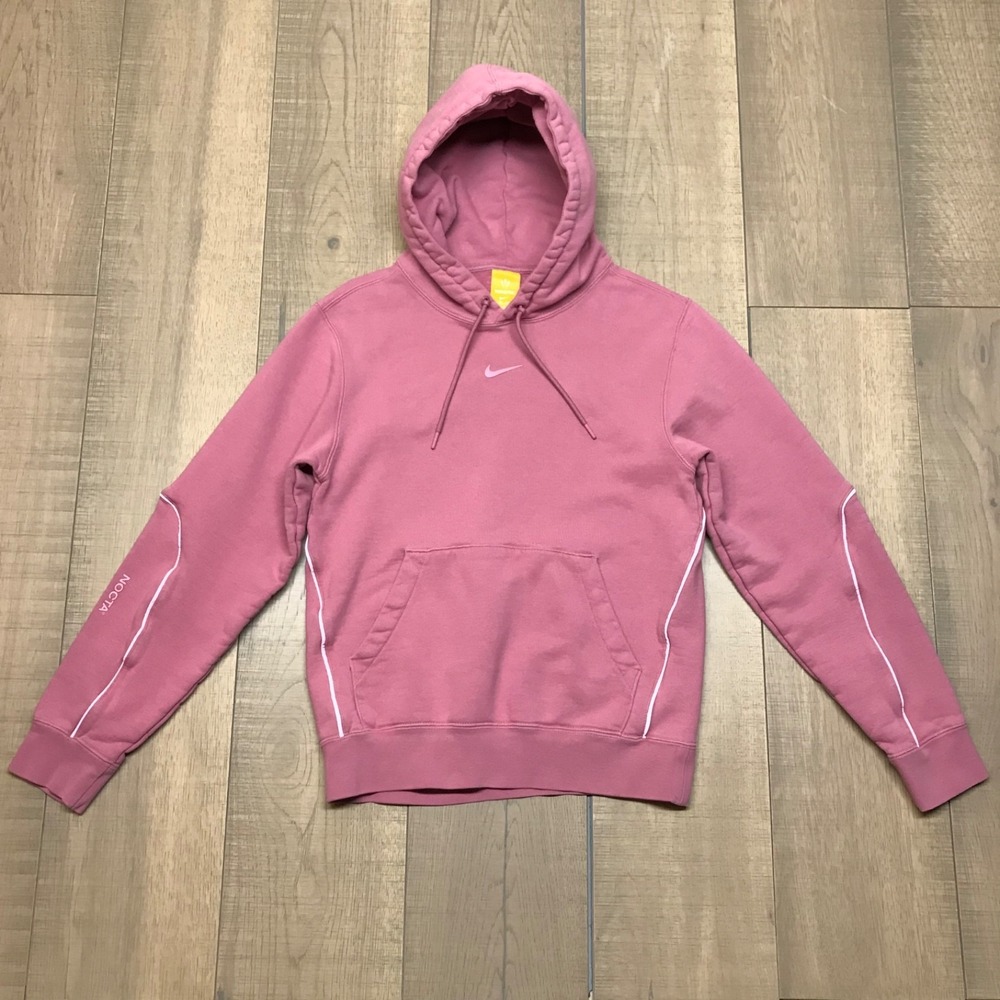 Nike X Drake Nocta‎ Hoodie Mens Size XS Berry Pink Pullover Fleece Reflective